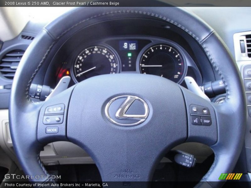 Glacier Frost Pearl / Cashmere Beige 2008 Lexus IS 250 AWD