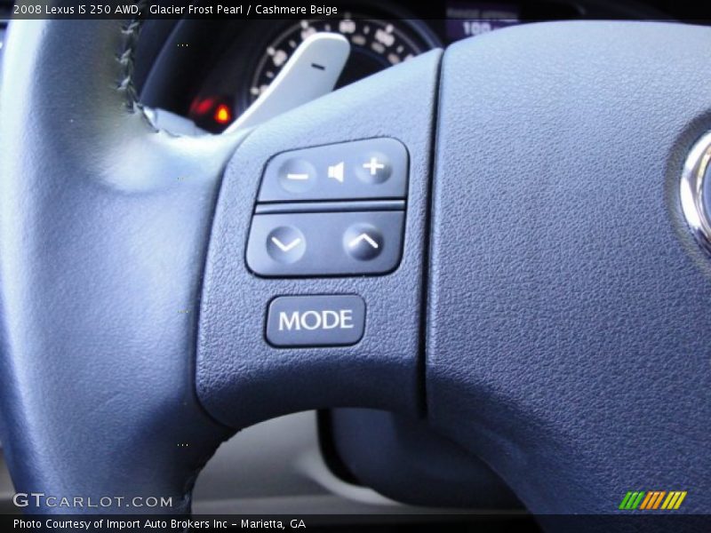 Glacier Frost Pearl / Cashmere Beige 2008 Lexus IS 250 AWD