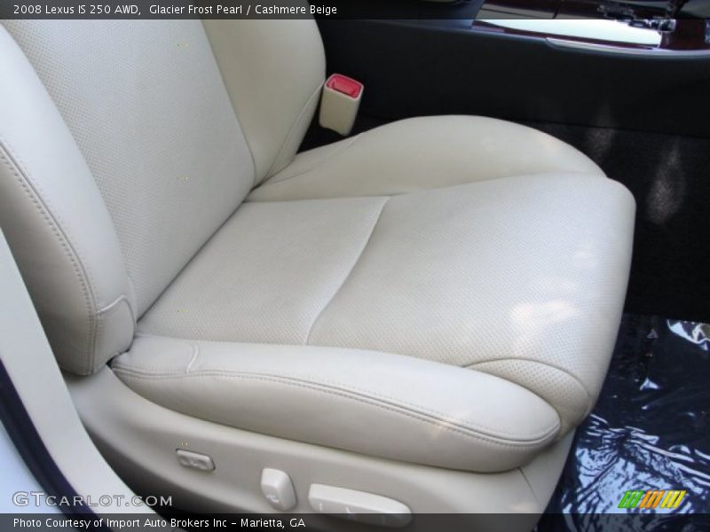 Glacier Frost Pearl / Cashmere Beige 2008 Lexus IS 250 AWD