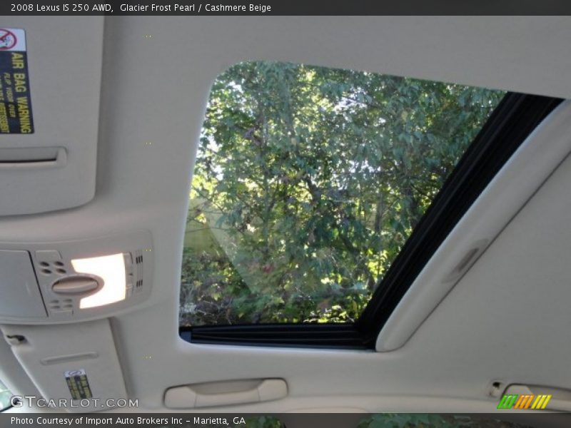 Glacier Frost Pearl / Cashmere Beige 2008 Lexus IS 250 AWD
