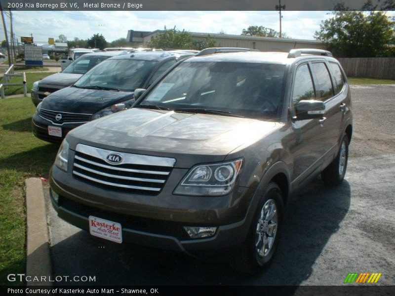 Metal Bronze / Beige 2009 Kia Borrego EX V6