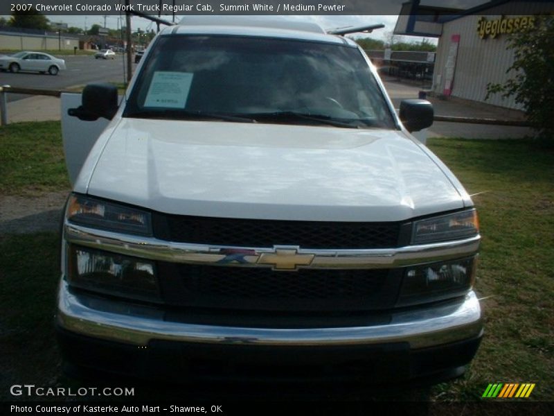 Summit White / Medium Pewter 2007 Chevrolet Colorado Work Truck Regular Cab