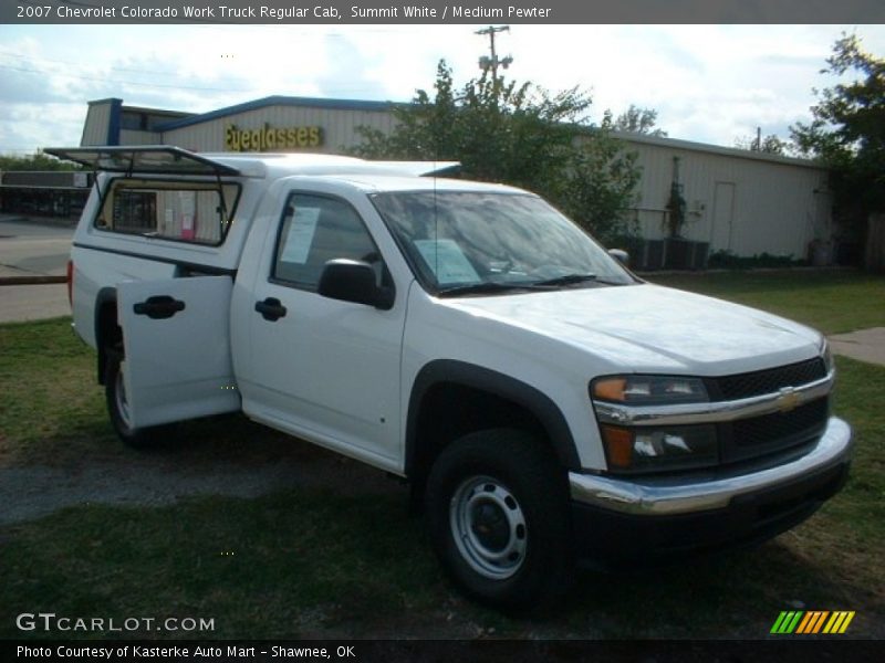 Summit White / Medium Pewter 2007 Chevrolet Colorado Work Truck Regular Cab