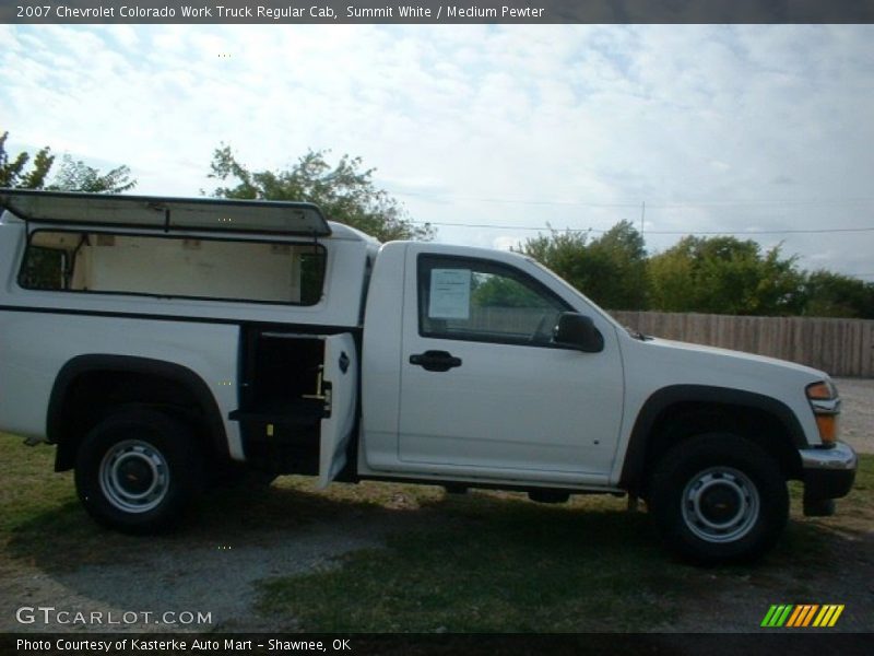 Summit White / Medium Pewter 2007 Chevrolet Colorado Work Truck Regular Cab