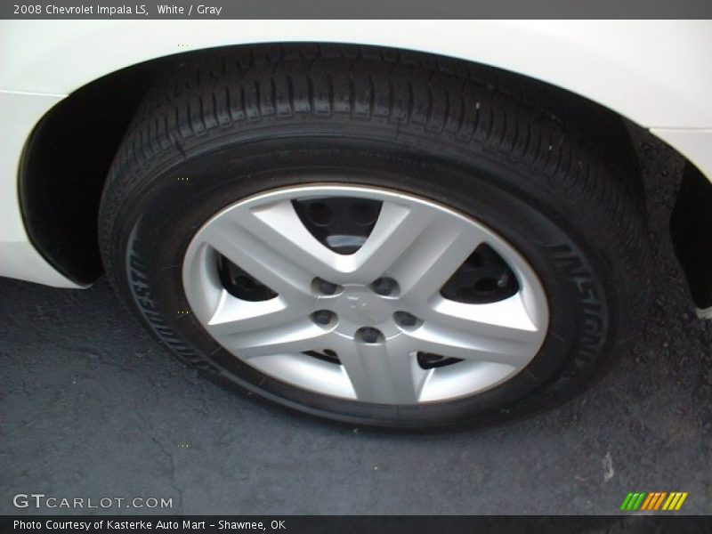 White / Gray 2008 Chevrolet Impala LS