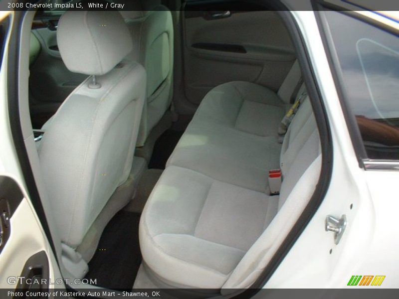 White / Gray 2008 Chevrolet Impala LS