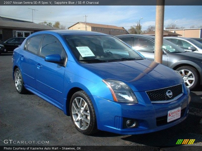 Sapphire Blue / SE-R Charcoal 2007 Nissan Sentra SE-R Spec V