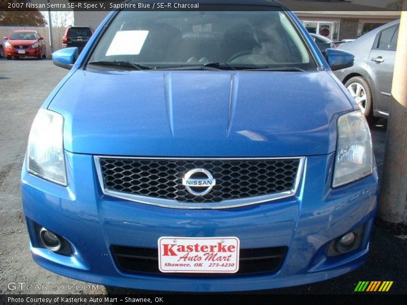 Sapphire Blue / SE-R Charcoal 2007 Nissan Sentra SE-R Spec V