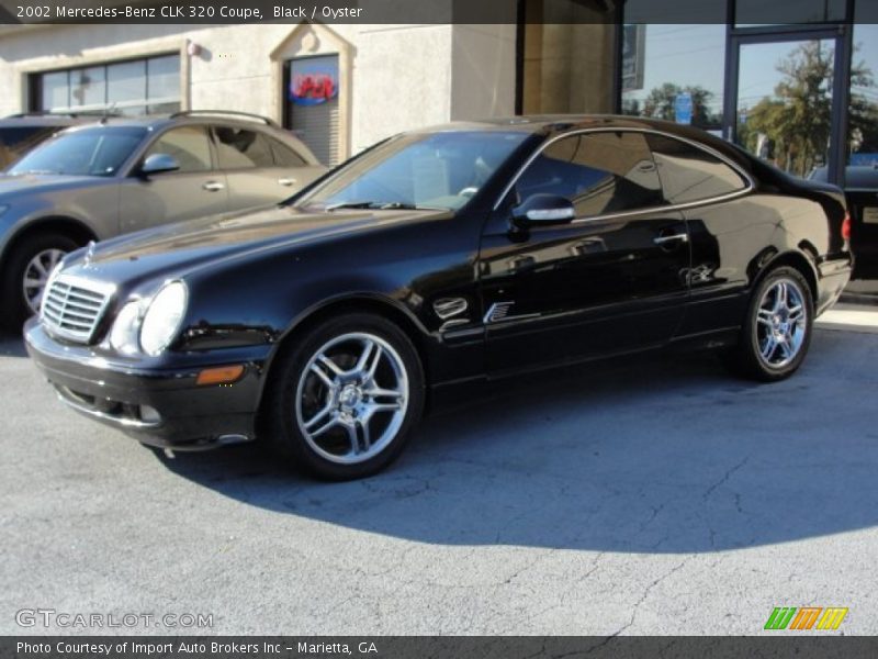 Black / Oyster 2002 Mercedes-Benz CLK 320 Coupe