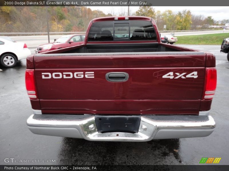 2000 Dakota SLT Extended Cab 4x4 Dark Garnet Red Pearl Coat