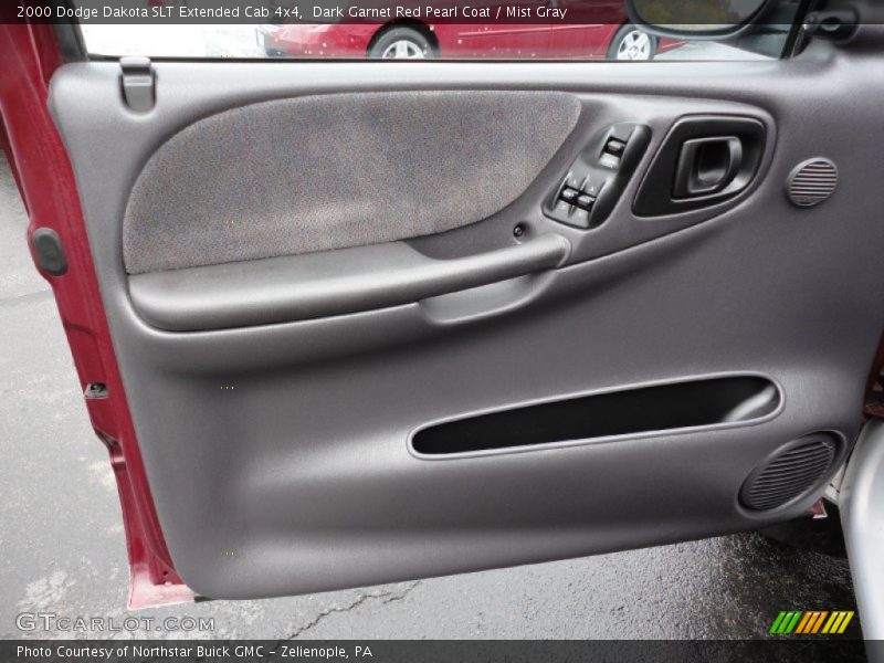 Dark Garnet Red Pearl Coat / Mist Gray 2000 Dodge Dakota SLT Extended Cab 4x4