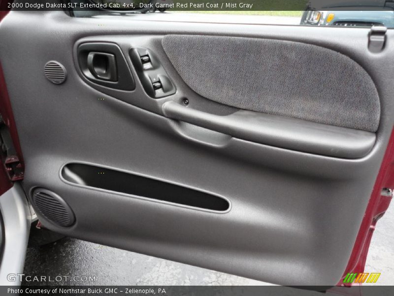 Dark Garnet Red Pearl Coat / Mist Gray 2000 Dodge Dakota SLT Extended Cab 4x4