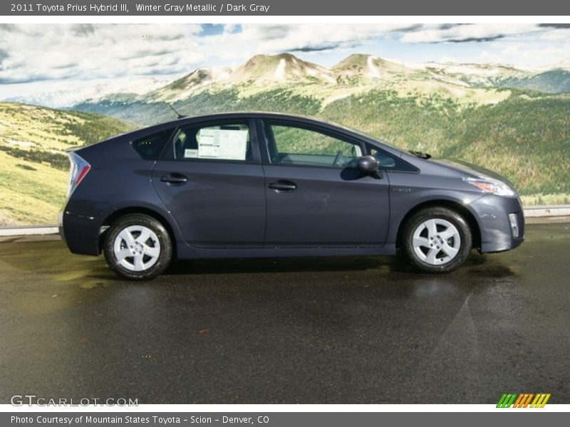 Winter Gray Metallic / Dark Gray 2011 Toyota Prius Hybrid III