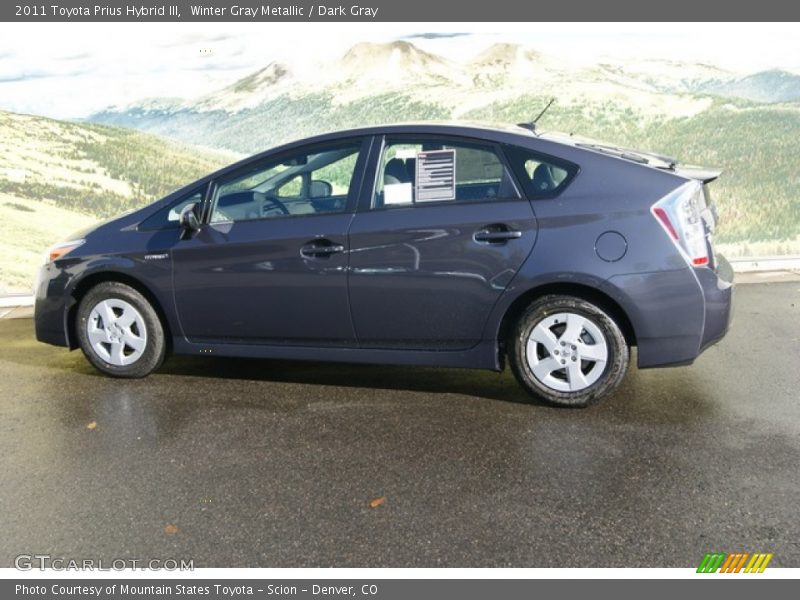 Winter Gray Metallic / Dark Gray 2011 Toyota Prius Hybrid III