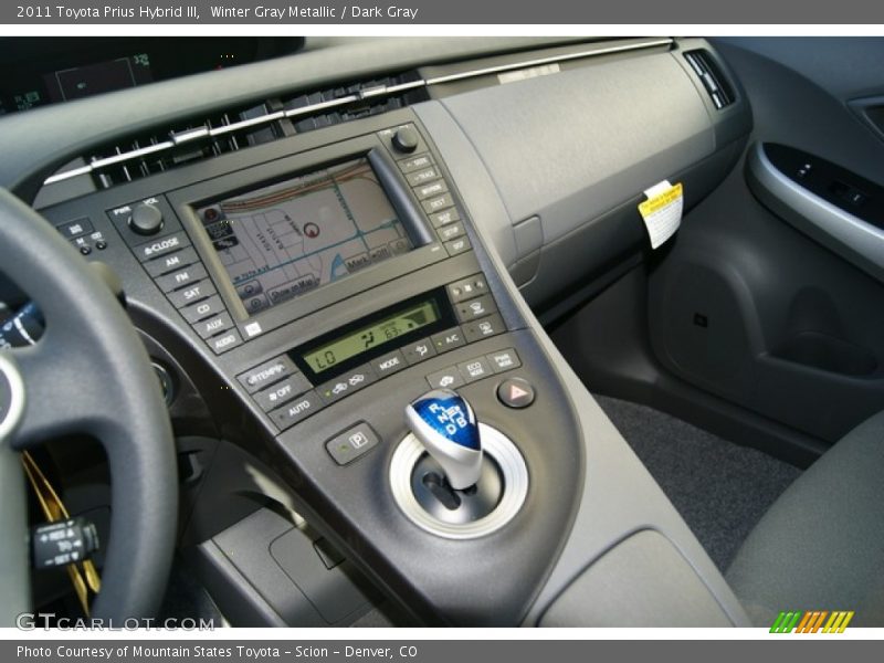 Winter Gray Metallic / Dark Gray 2011 Toyota Prius Hybrid III