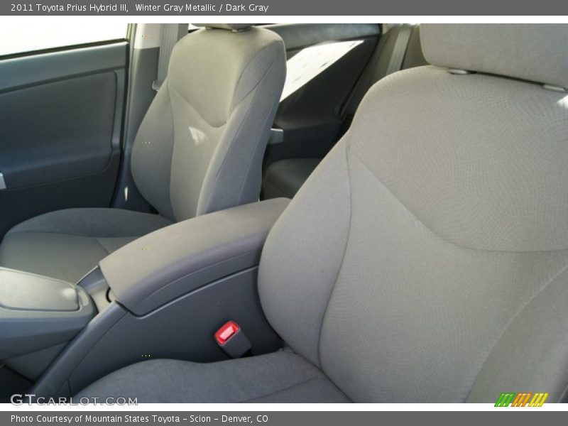 Winter Gray Metallic / Dark Gray 2011 Toyota Prius Hybrid III