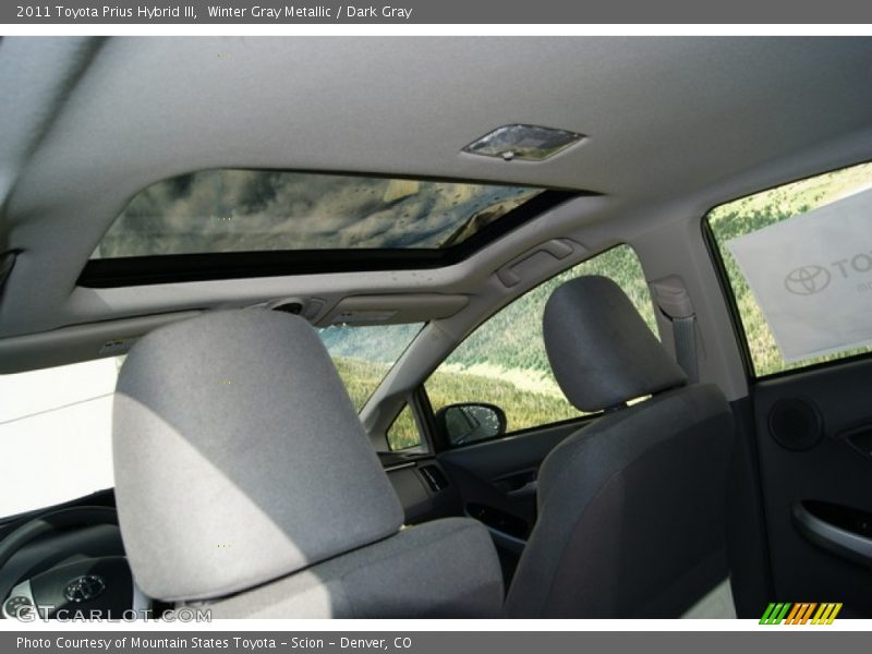 Winter Gray Metallic / Dark Gray 2011 Toyota Prius Hybrid III