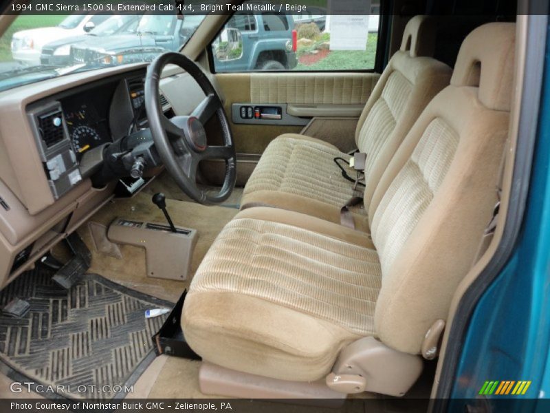  1994 Sierra 1500 SL Extended Cab 4x4 Beige Interior