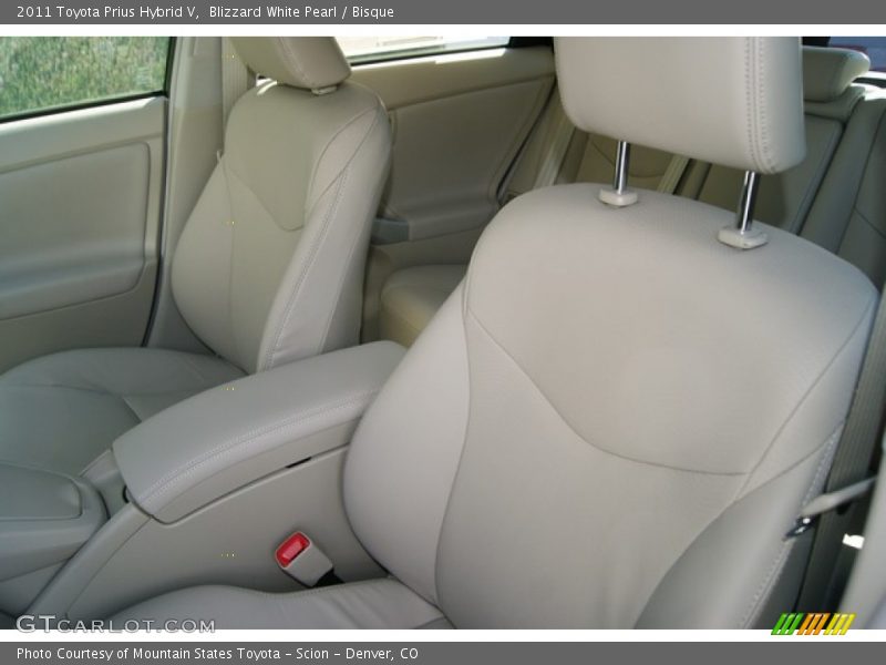 Blizzard White Pearl / Bisque 2011 Toyota Prius Hybrid V