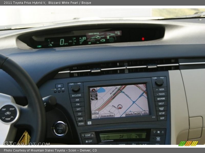 Blizzard White Pearl / Bisque 2011 Toyota Prius Hybrid V