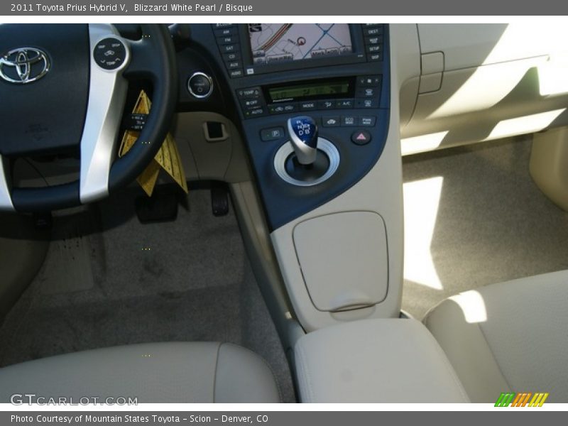 Blizzard White Pearl / Bisque 2011 Toyota Prius Hybrid V