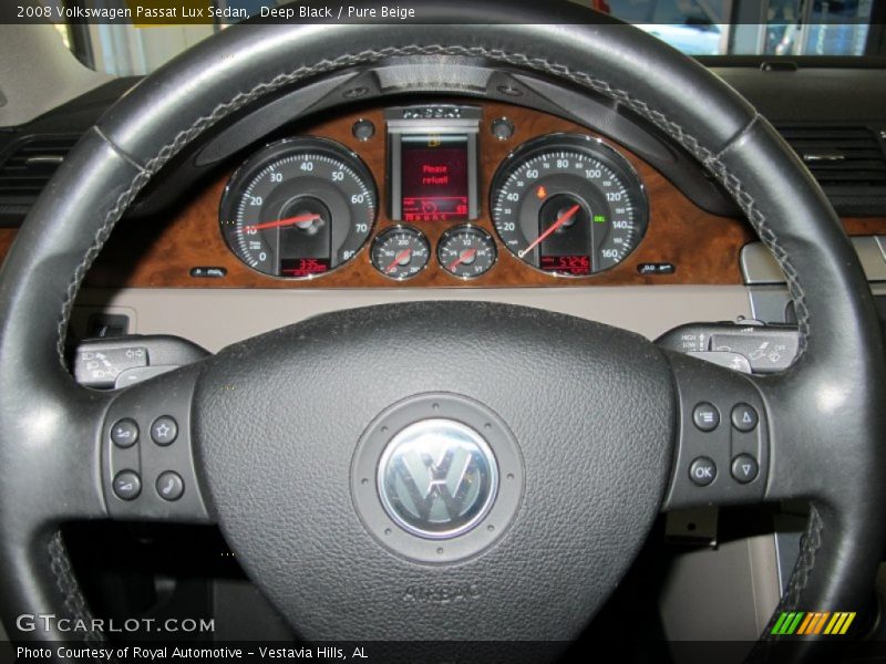 Deep Black / Pure Beige 2008 Volkswagen Passat Lux Sedan
