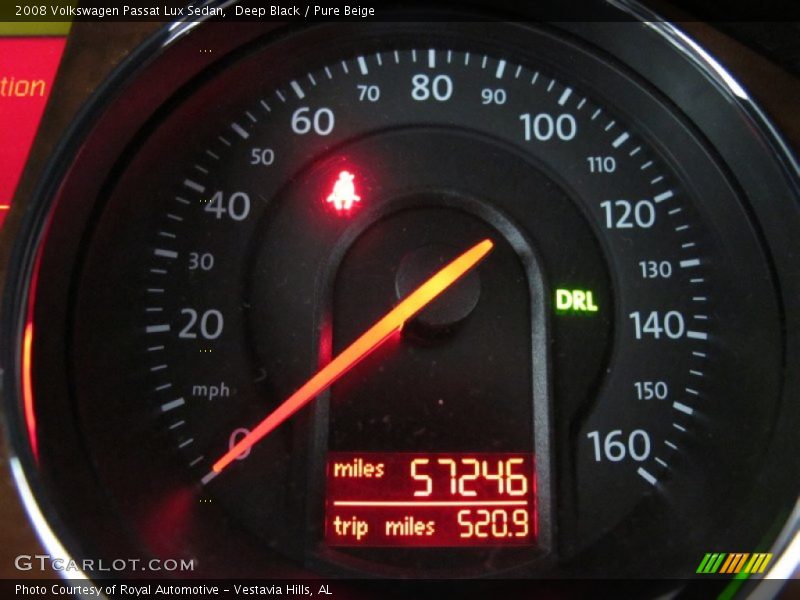 Deep Black / Pure Beige 2008 Volkswagen Passat Lux Sedan