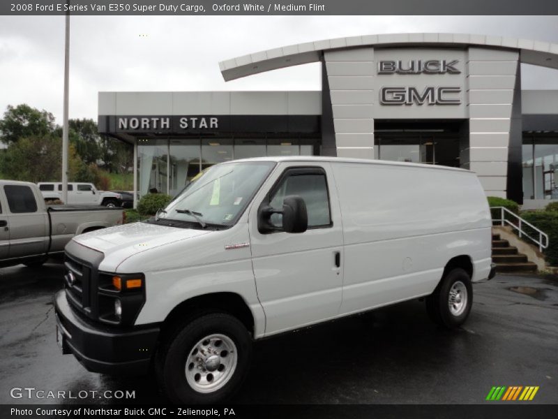 Oxford White / Medium Flint 2008 Ford E Series Van E350 Super Duty Cargo
