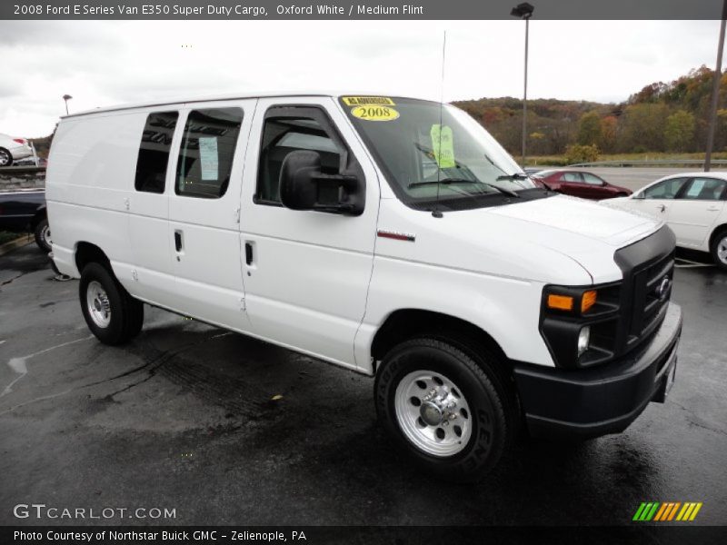 Oxford White / Medium Flint 2008 Ford E Series Van E350 Super Duty Cargo