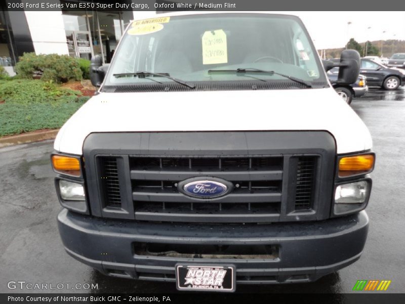 Oxford White / Medium Flint 2008 Ford E Series Van E350 Super Duty Cargo