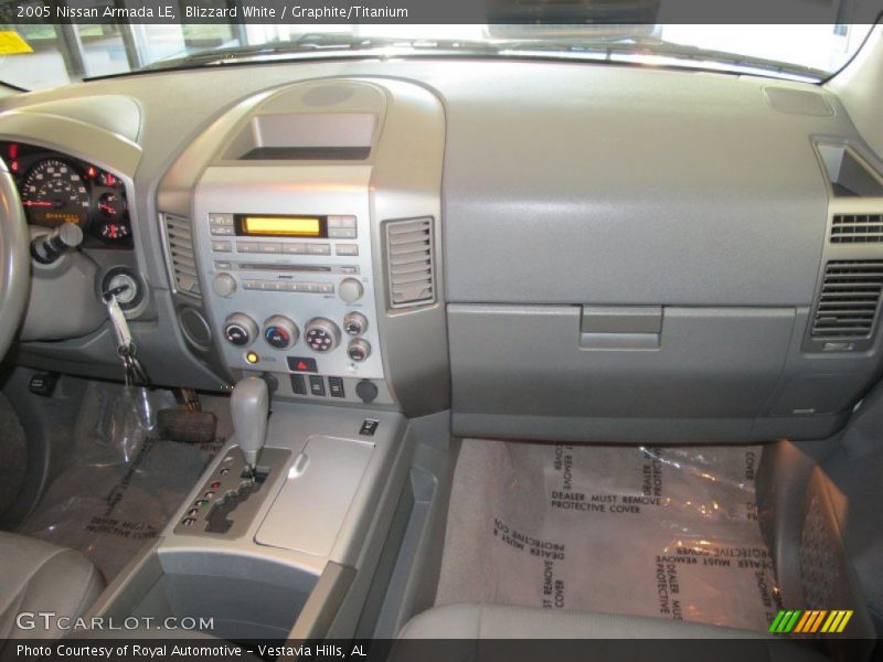 Blizzard White / Graphite/Titanium 2005 Nissan Armada LE