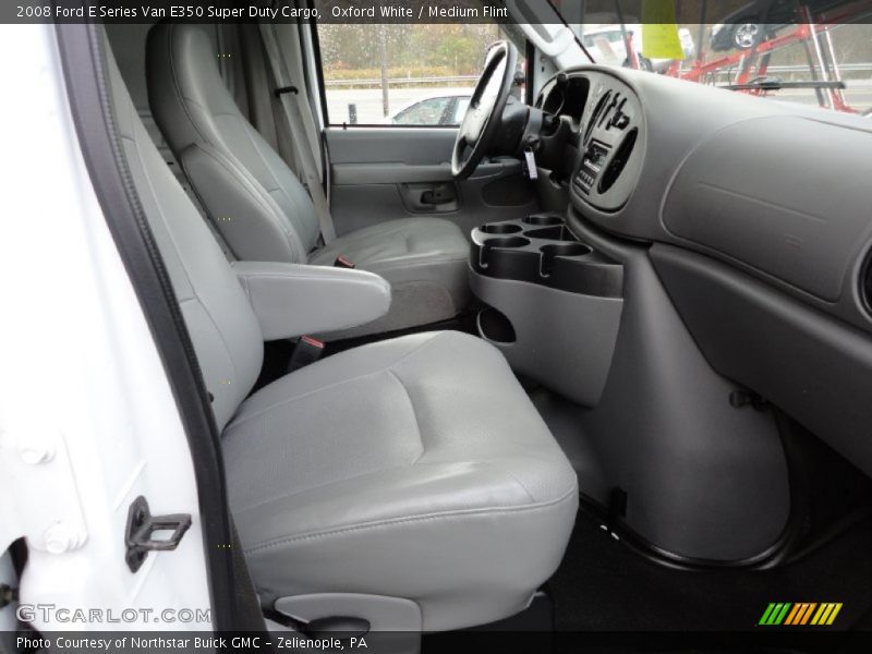 Oxford White / Medium Flint 2008 Ford E Series Van E350 Super Duty Cargo