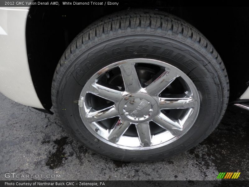 White Diamond Tricoat / Ebony 2012 GMC Yukon Denali AWD