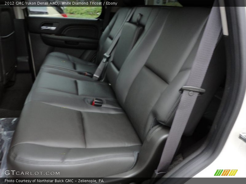 White Diamond Tricoat / Ebony 2012 GMC Yukon Denali AWD