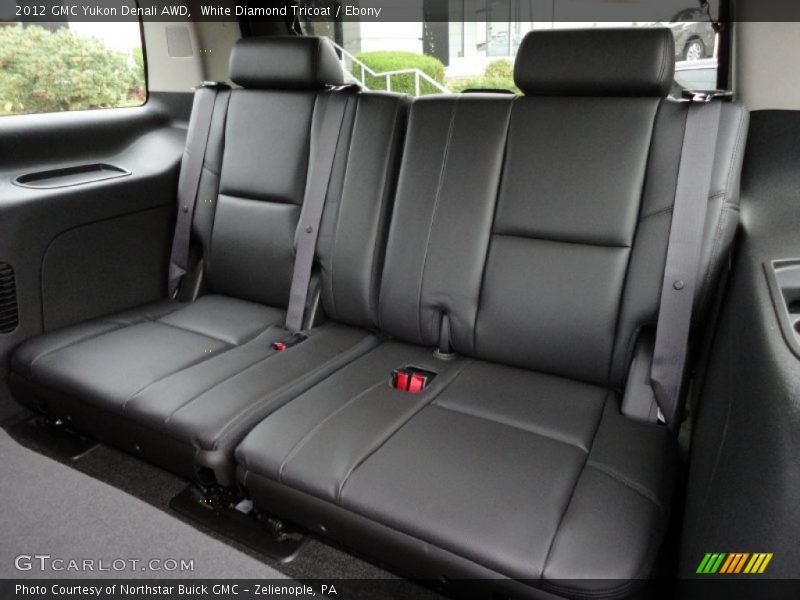 White Diamond Tricoat / Ebony 2012 GMC Yukon Denali AWD