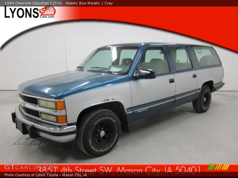 Atlantic Blue Metallic / Gray 1994 Chevrolet Suburban C1500