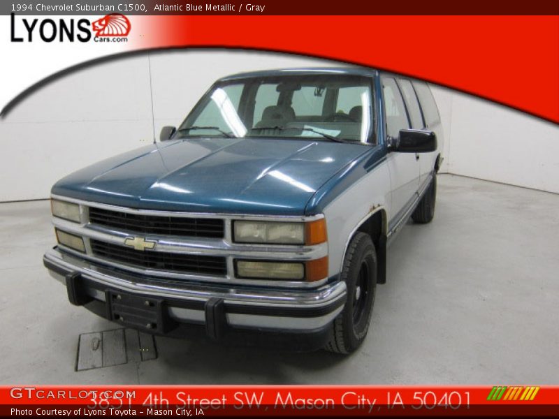 Atlantic Blue Metallic / Gray 1994 Chevrolet Suburban C1500