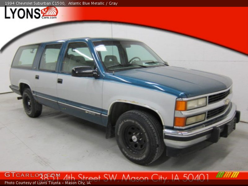 Atlantic Blue Metallic / Gray 1994 Chevrolet Suburban C1500