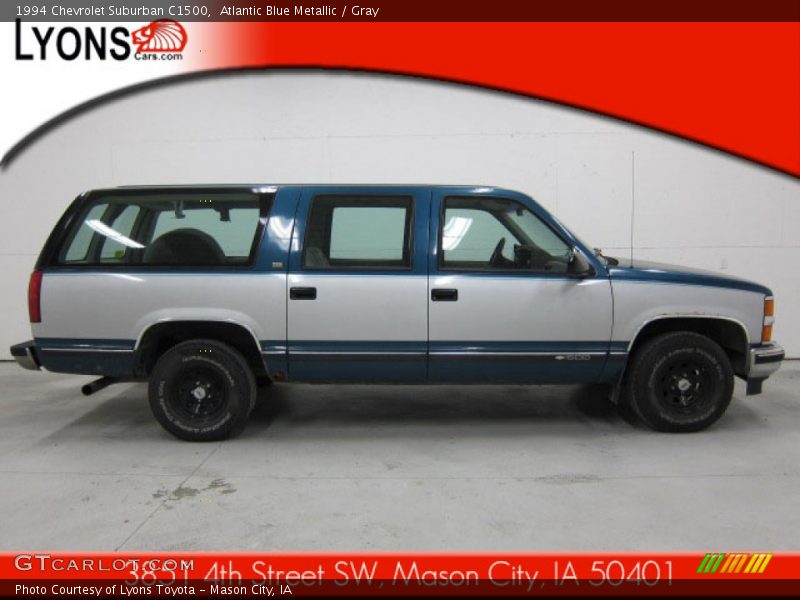 Atlantic Blue Metallic / Gray 1994 Chevrolet Suburban C1500