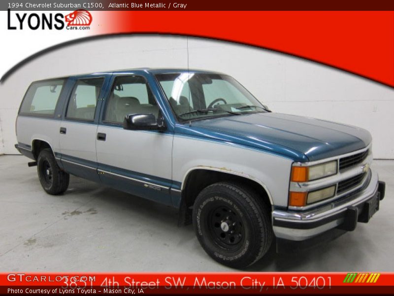 Atlantic Blue Metallic / Gray 1994 Chevrolet Suburban C1500