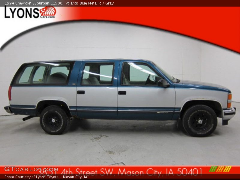 Atlantic Blue Metallic / Gray 1994 Chevrolet Suburban C1500