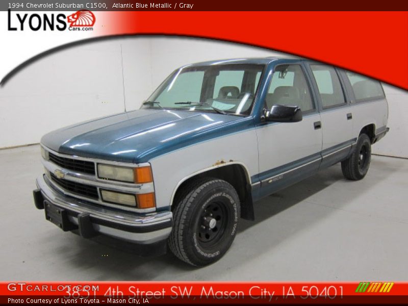Atlantic Blue Metallic / Gray 1994 Chevrolet Suburban C1500