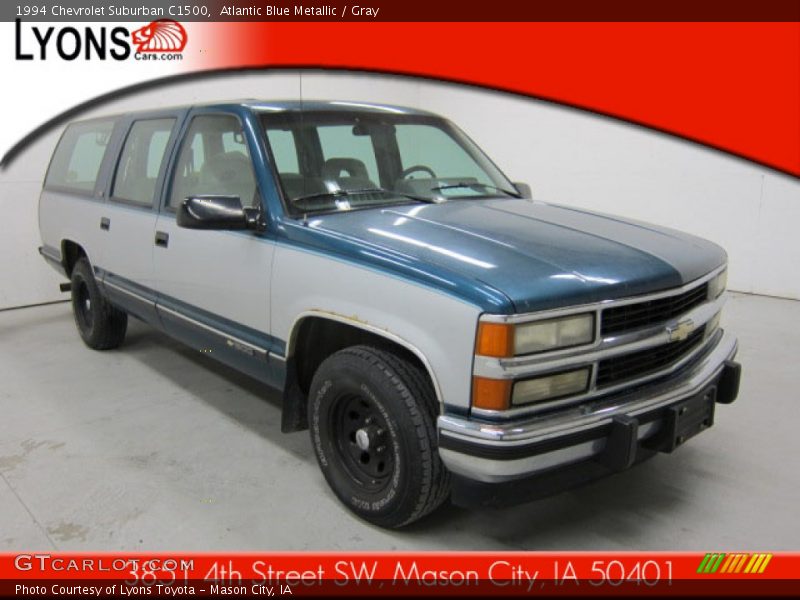 Atlantic Blue Metallic / Gray 1994 Chevrolet Suburban C1500