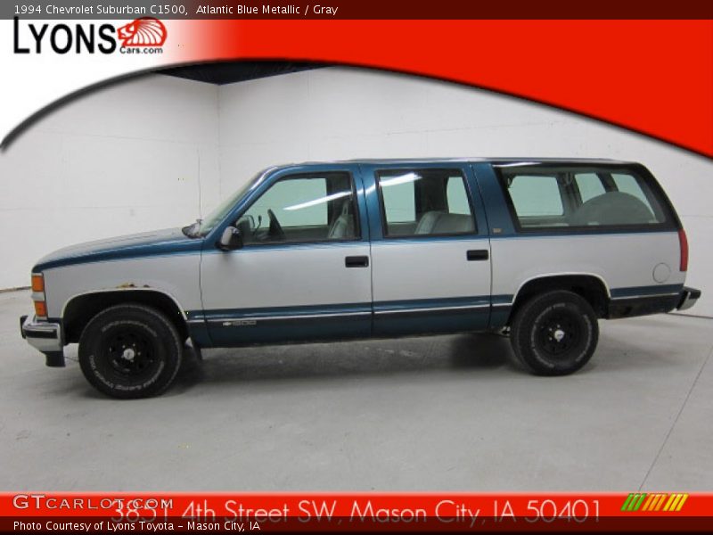 Atlantic Blue Metallic / Gray 1994 Chevrolet Suburban C1500