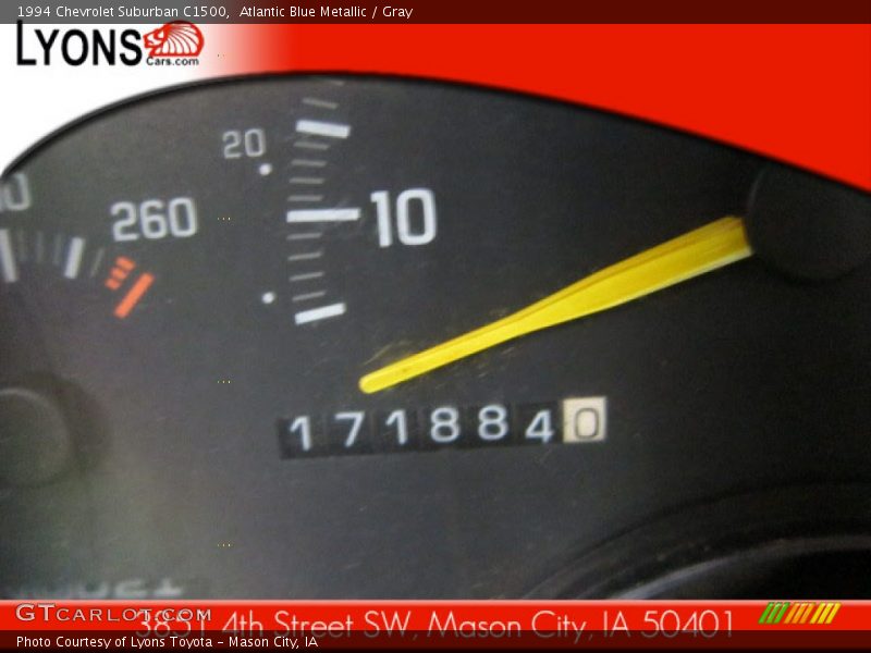 Atlantic Blue Metallic / Gray 1994 Chevrolet Suburban C1500