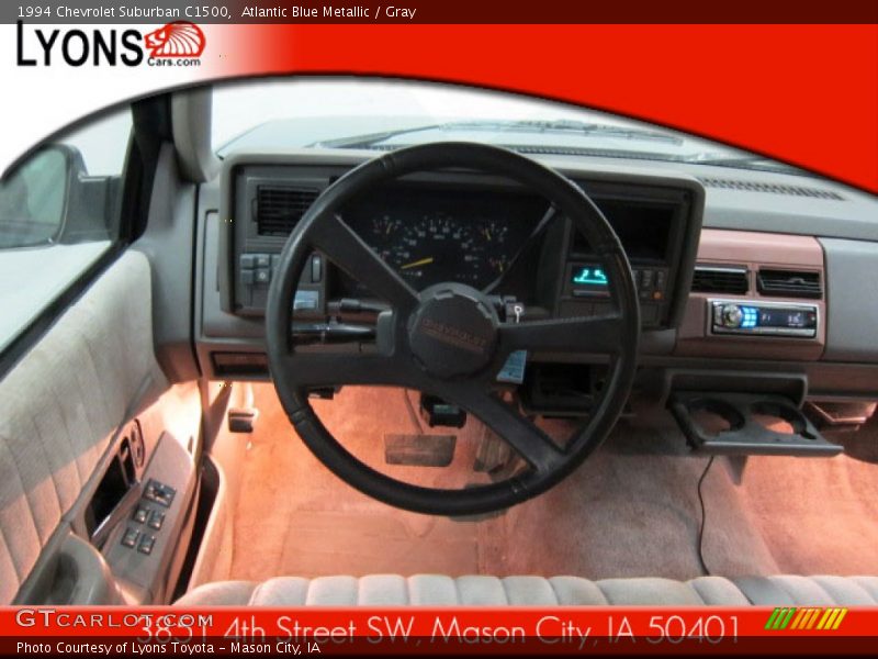 Atlantic Blue Metallic / Gray 1994 Chevrolet Suburban C1500