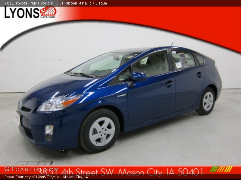 Blue Ribbon Metallic / Bisque 2011 Toyota Prius Hybrid II