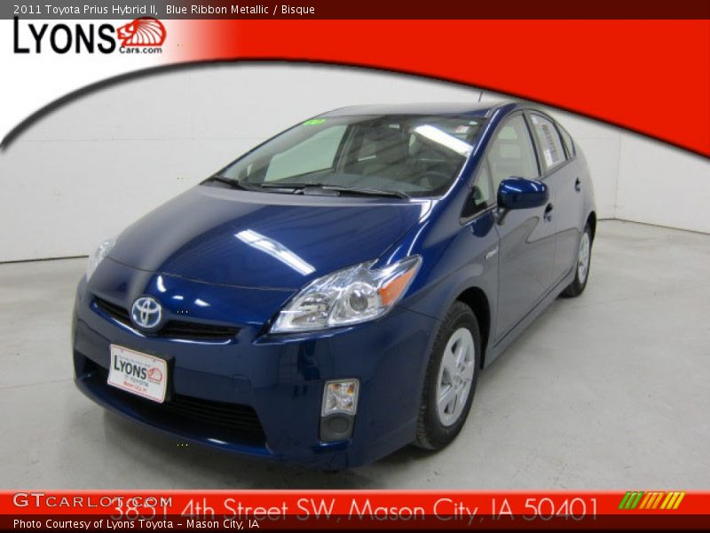 Blue Ribbon Metallic / Bisque 2011 Toyota Prius Hybrid II