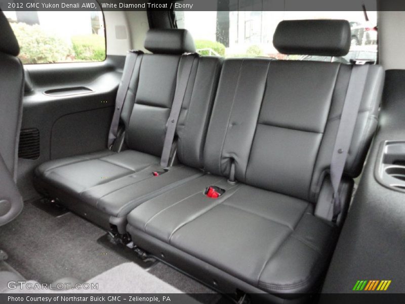 White Diamond Tricoat / Ebony 2012 GMC Yukon Denali AWD