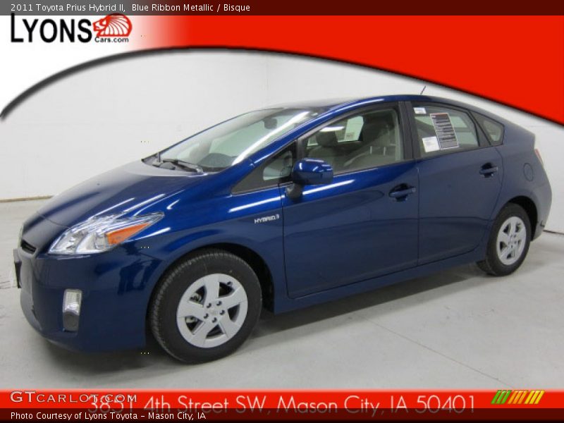 Blue Ribbon Metallic / Bisque 2011 Toyota Prius Hybrid II